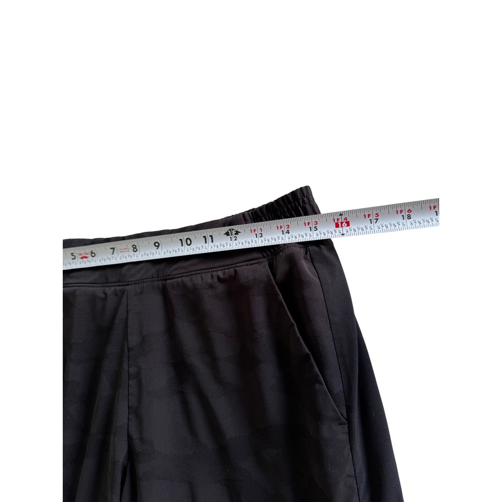 Athleta Brooklyn Textured Lined Jogger Black Camo Size 8 Travel Pants - Picture 9 of 10